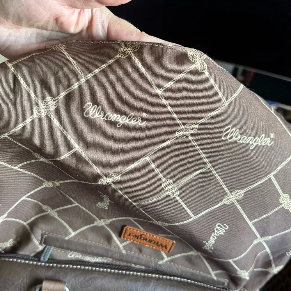 Wrangler Women's Taupe Satchel - Picture 5 of 5